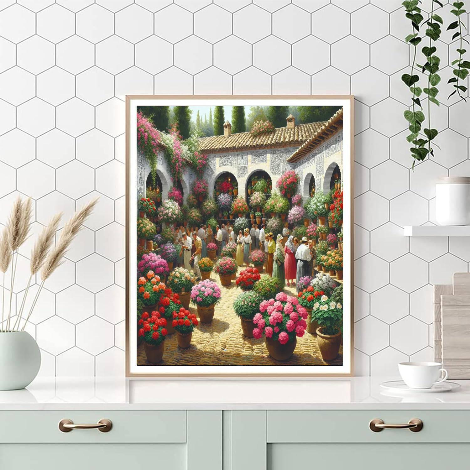 Festival Of The Patios - Spain Paint By Numbers Art