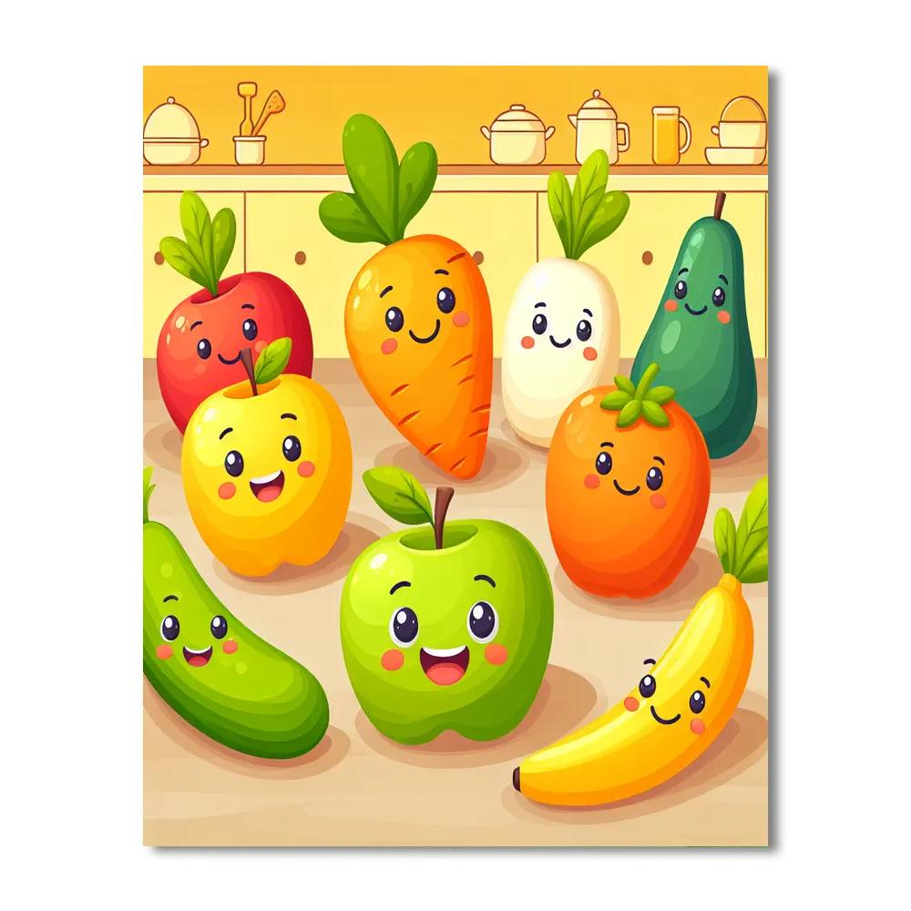 Fun Foodies Paint By Numbers Art