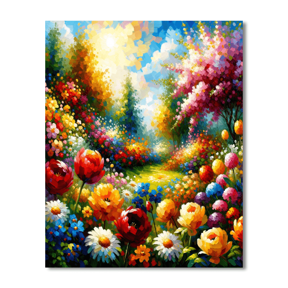 Spring Blossoms In Full Bloom Paint By Numbers Kits