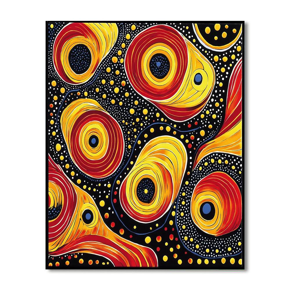 Yayoi Kusama Inspired Visions Of The Universe  DIY Paint By Numbers