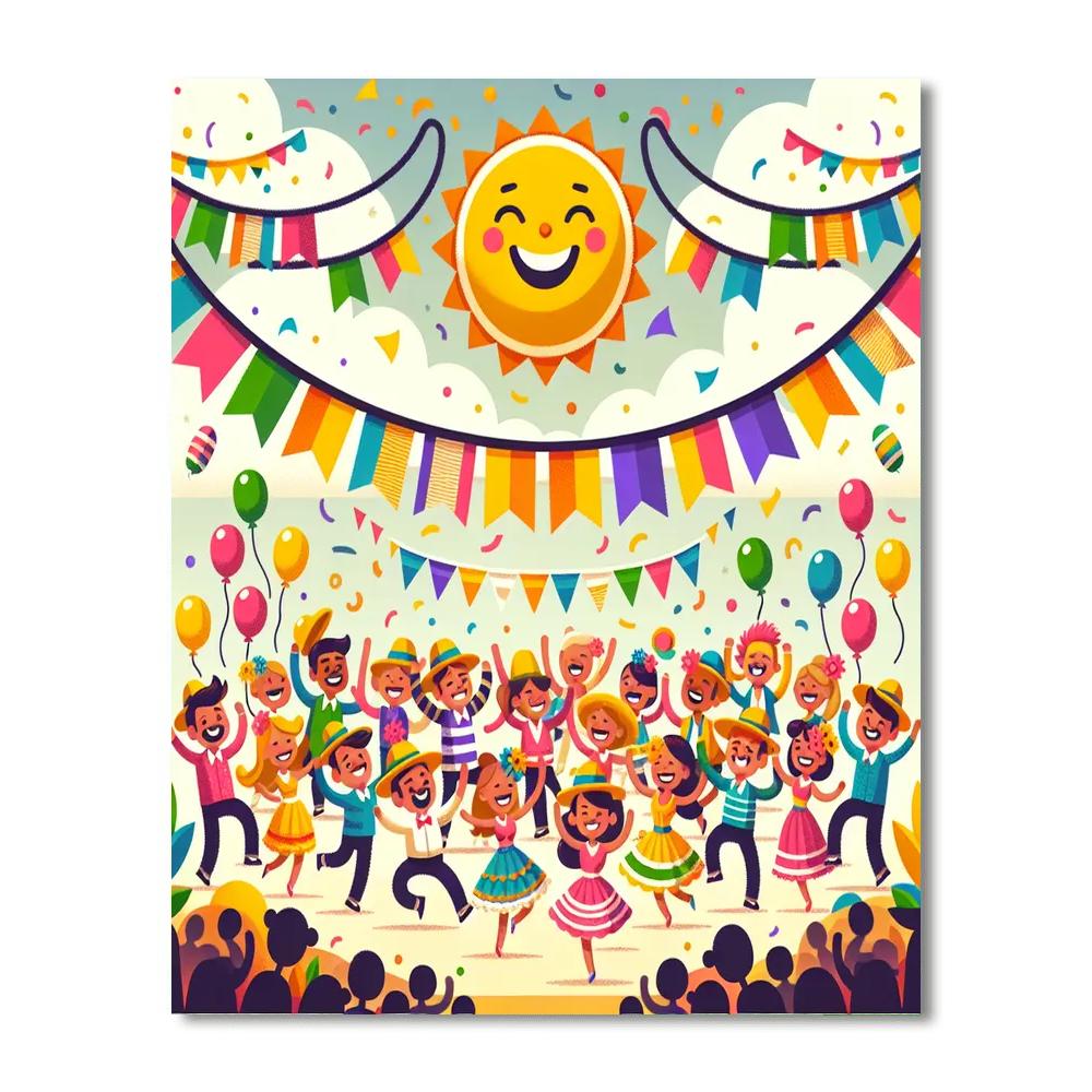 Fantastic Fiesta Celebration Painting Number Kit