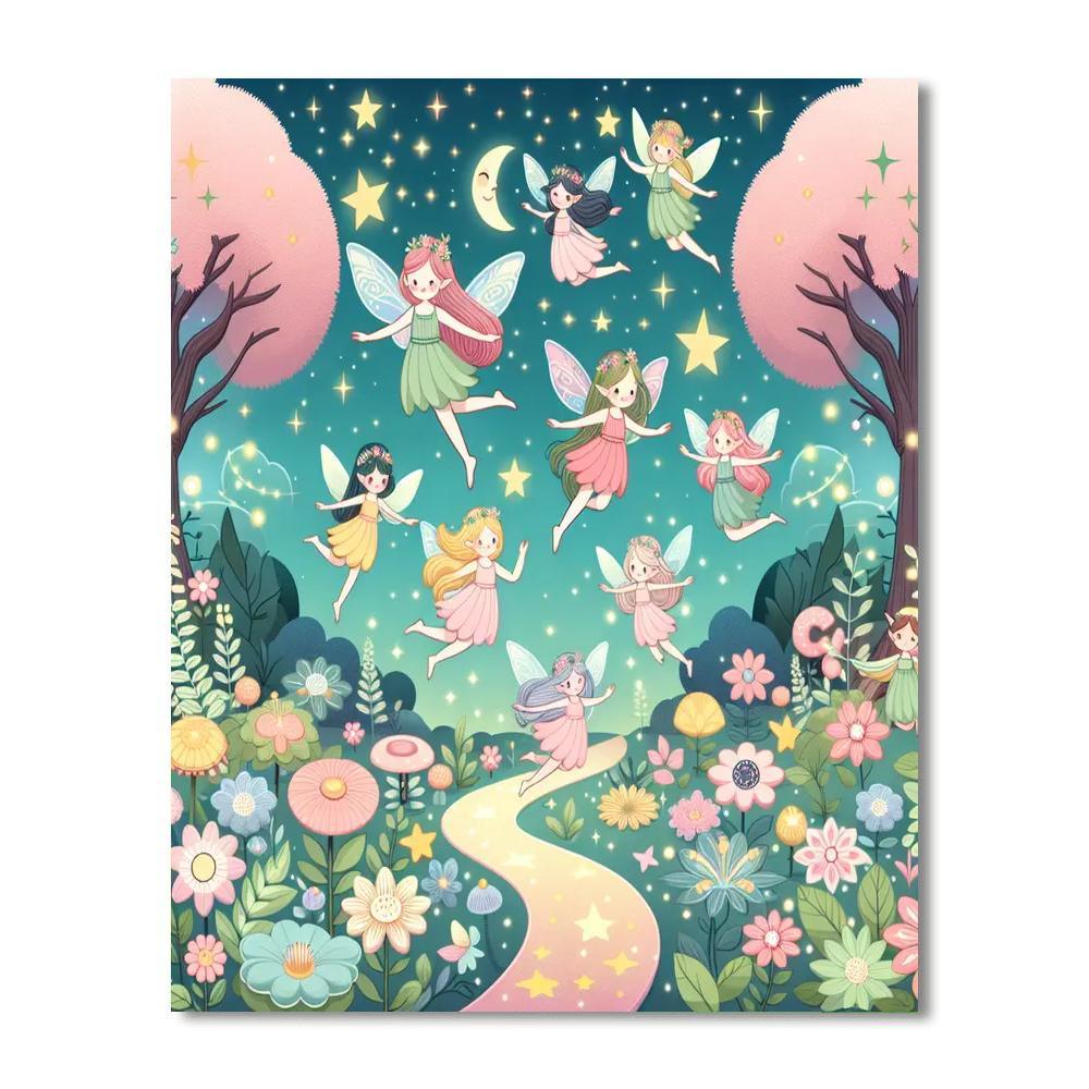 Garden Fairy Adventure Paint By Color