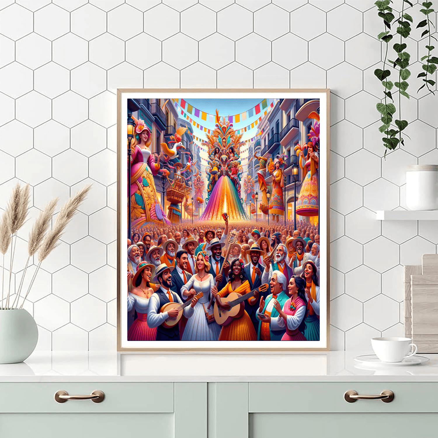 Valencia Fallas Festival - Spain Painting By Numbers Kit