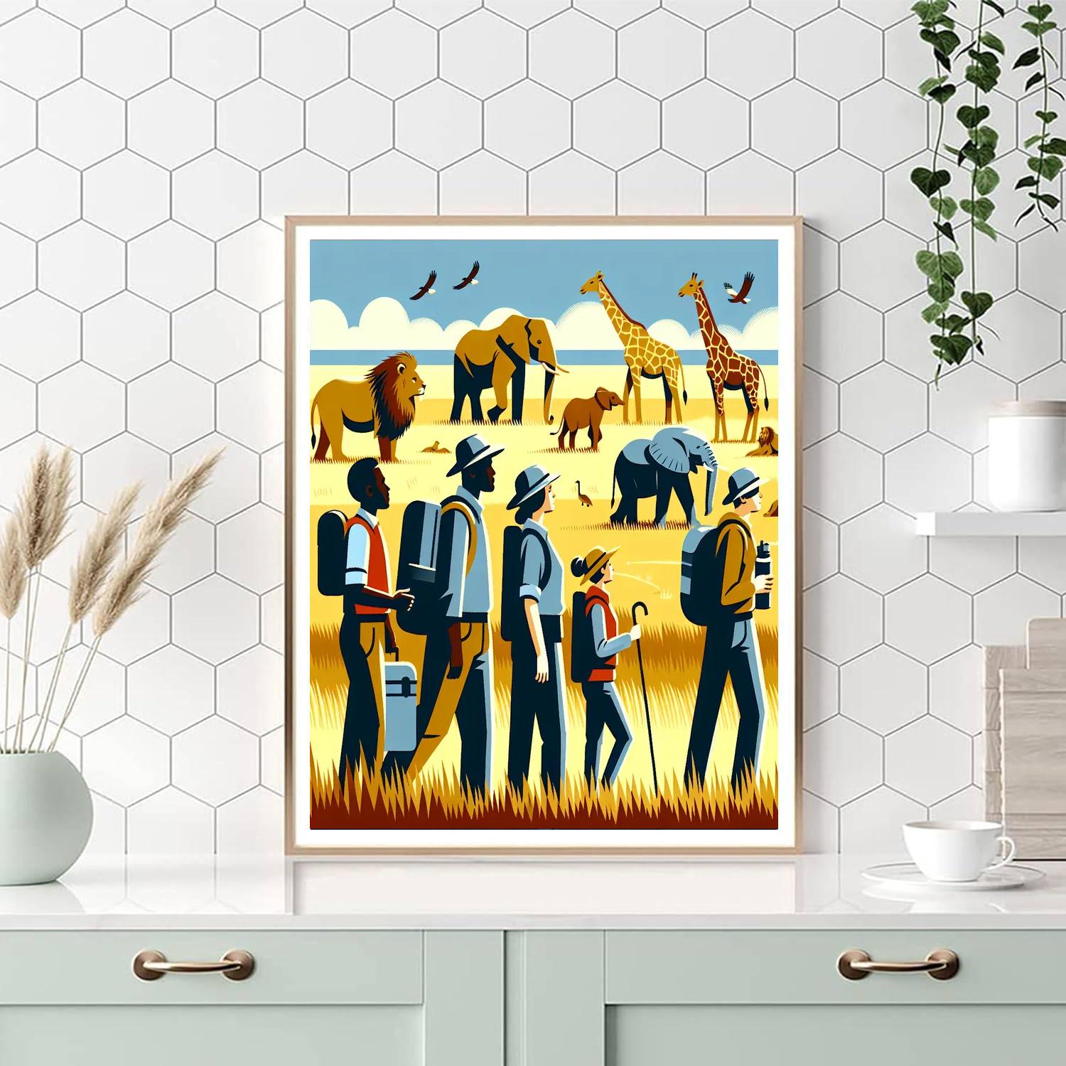 Savanna Wildlife Adventure Paint By Number