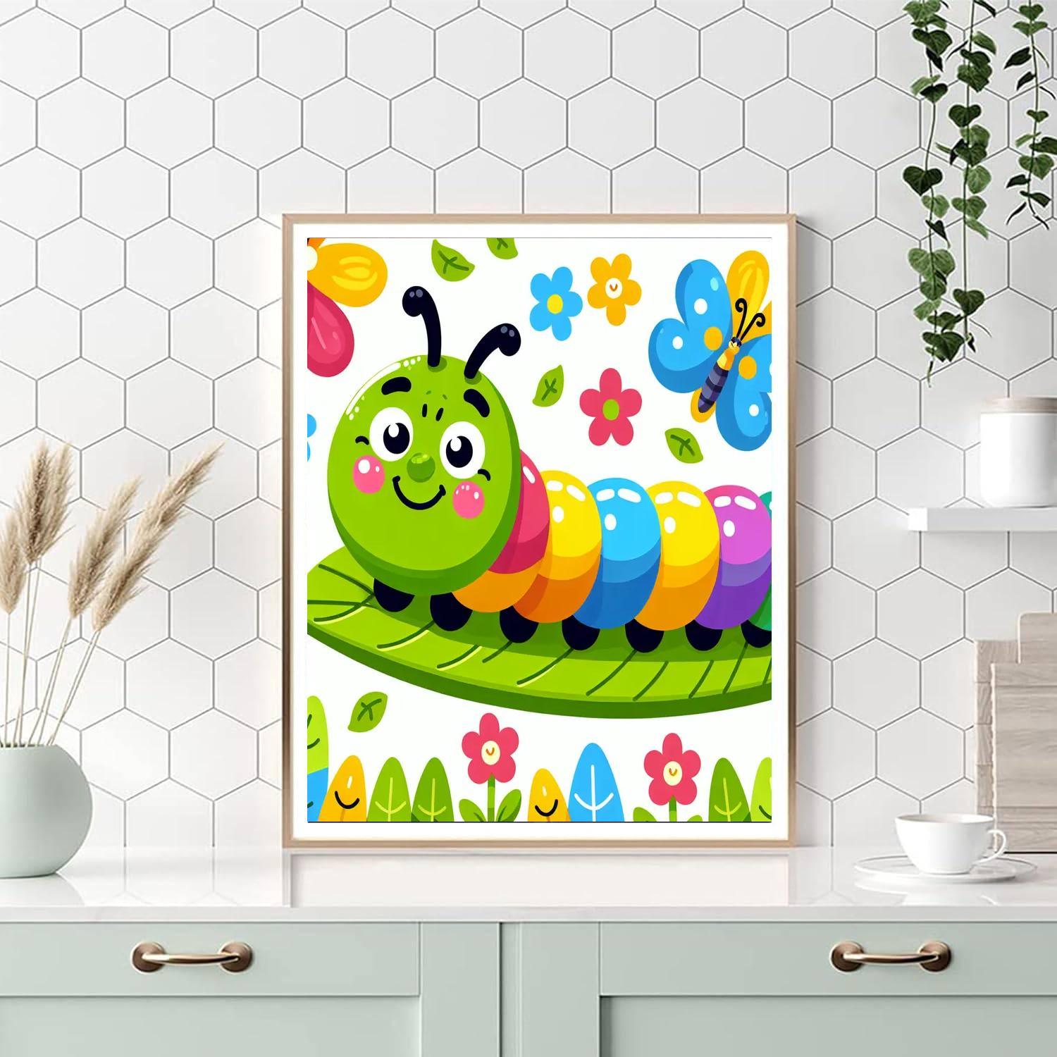 Happy Caterpillar Journey Paint By Numbers Kits