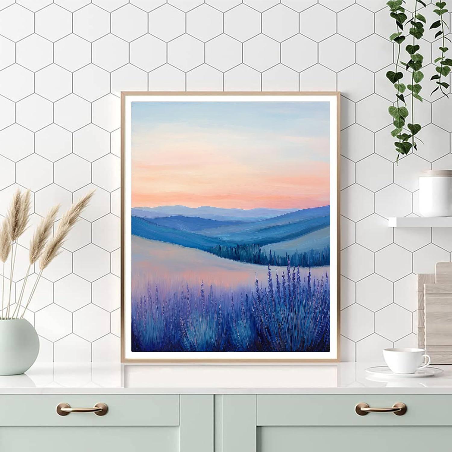 Leonardo Da Vinci Inspired Soft Horizons  Paint By Number