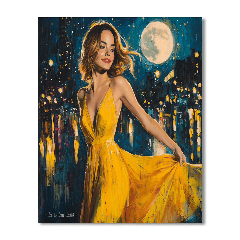 Emma Stone: Gleaming Stardust In The Moonlit City Of Stars Paint By Numbers Kits