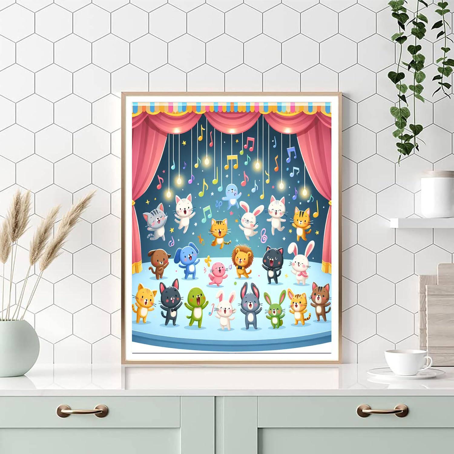 Singing And Dancing Animals Paint By Number