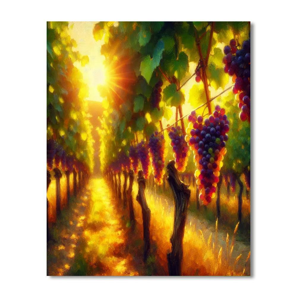 Summer Vineyard Painting Number Kit
