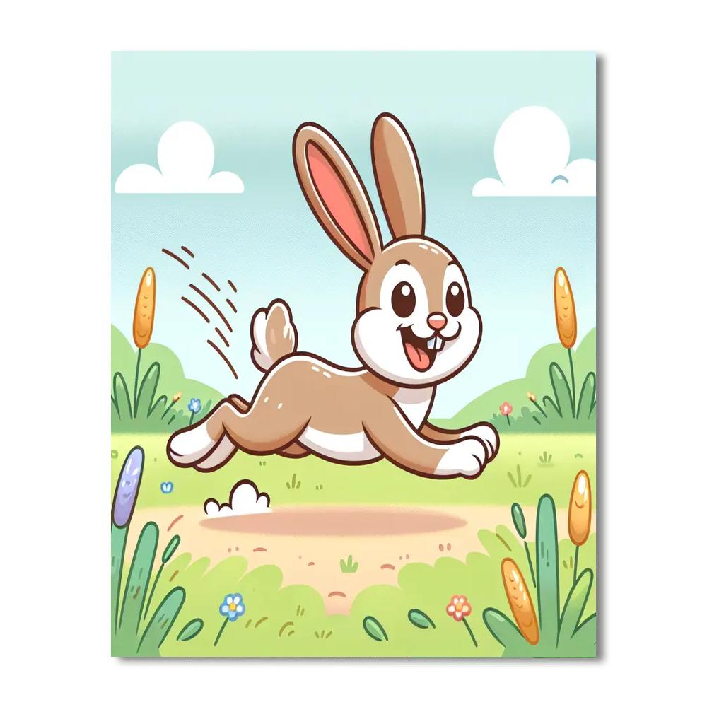 Jovial Jackrabbit Paint By Numbers Art