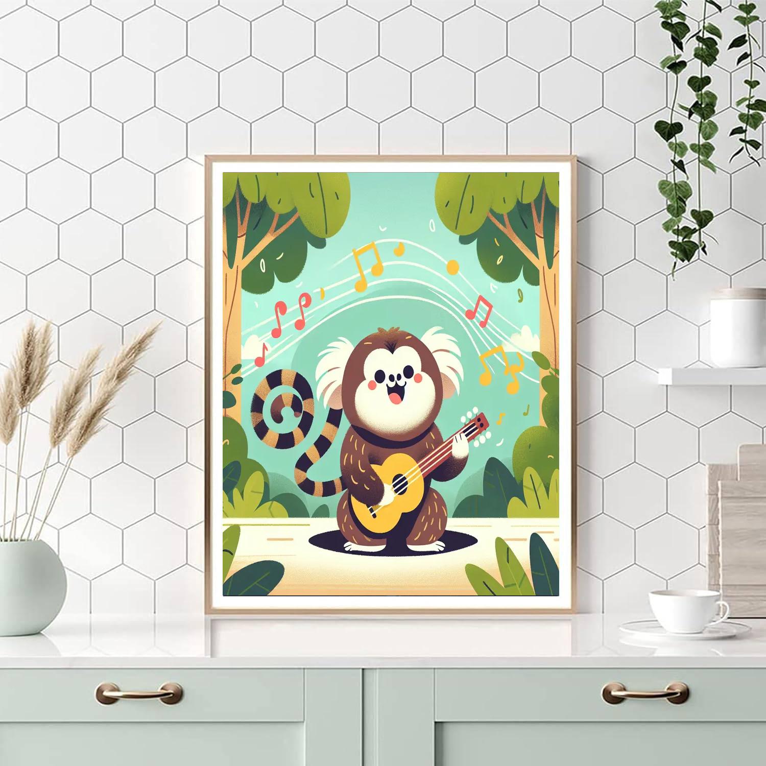 Musical Marmoset Melody Numbered Painting Kits