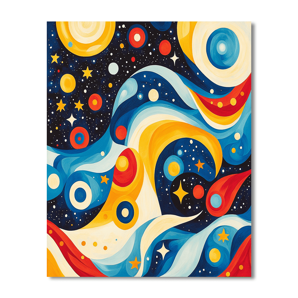 Joan Miró Inspired Solar Serenade  Paint By Numbers Art