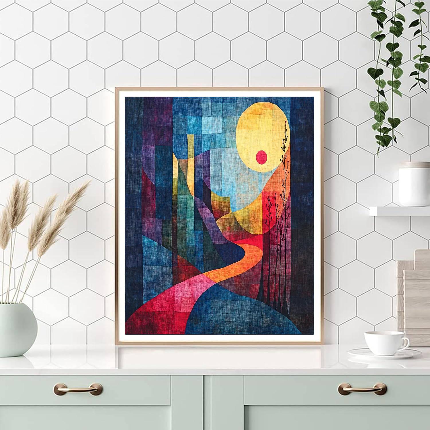 Paul Klee Inspired Song Of The Spectrum  Numbered Painting Kits