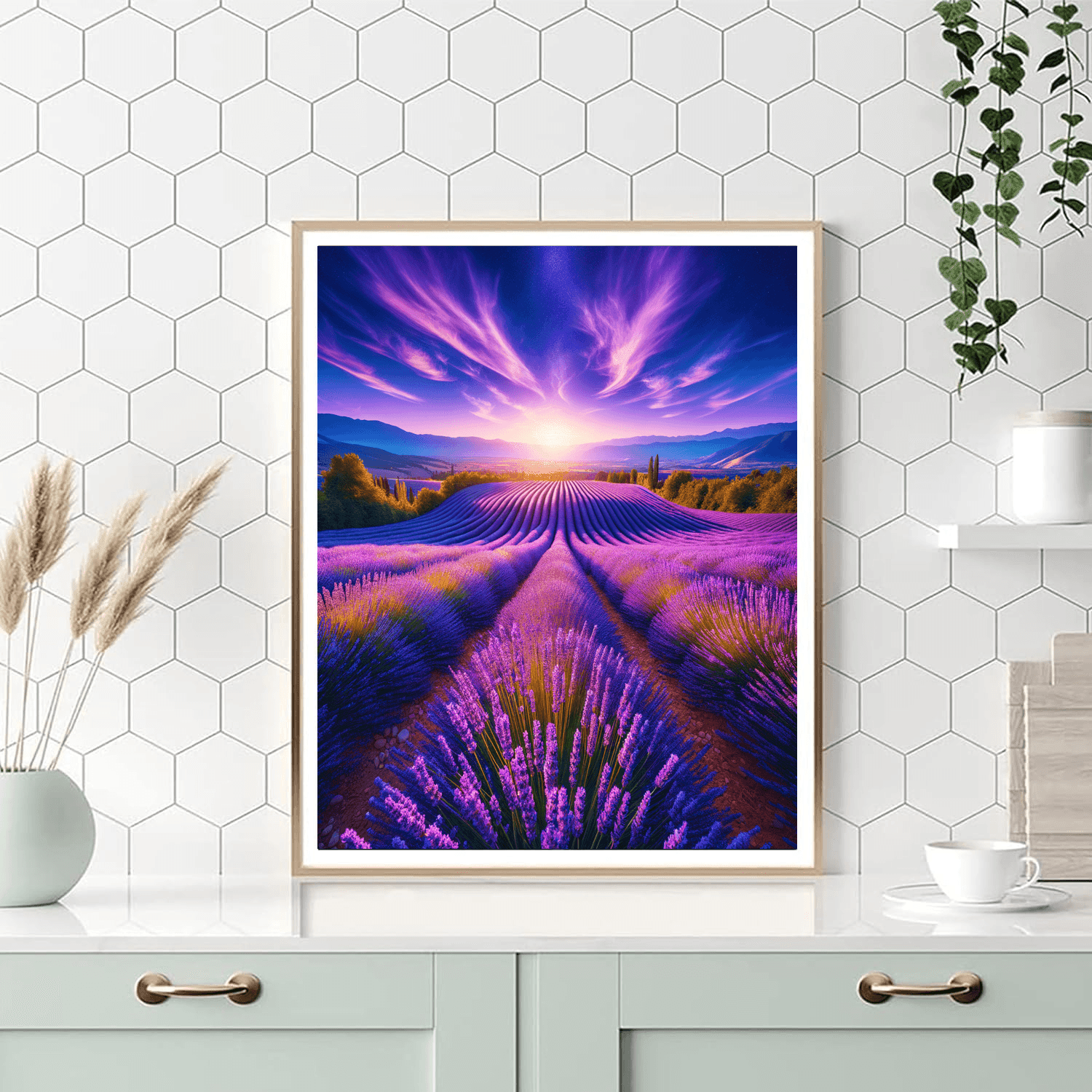 Blissful Lavender Fields Paint By Color