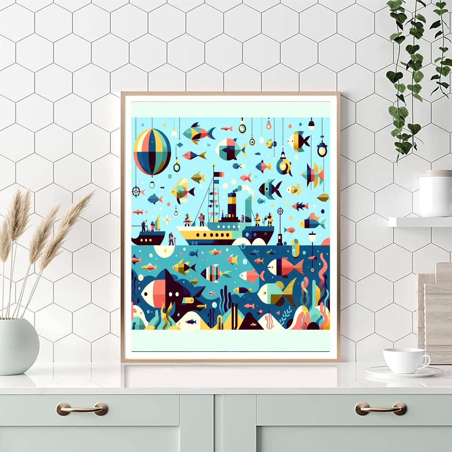 Oceanic Odyssey Expedition Paint By Numbers Art