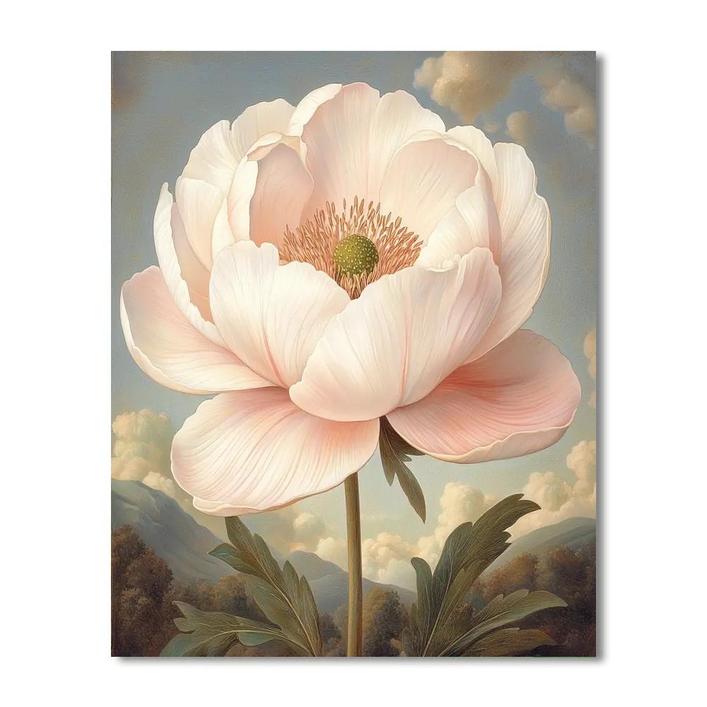 Maria Sibylla Merian Inspired Floral Reverence  Paint By Color
