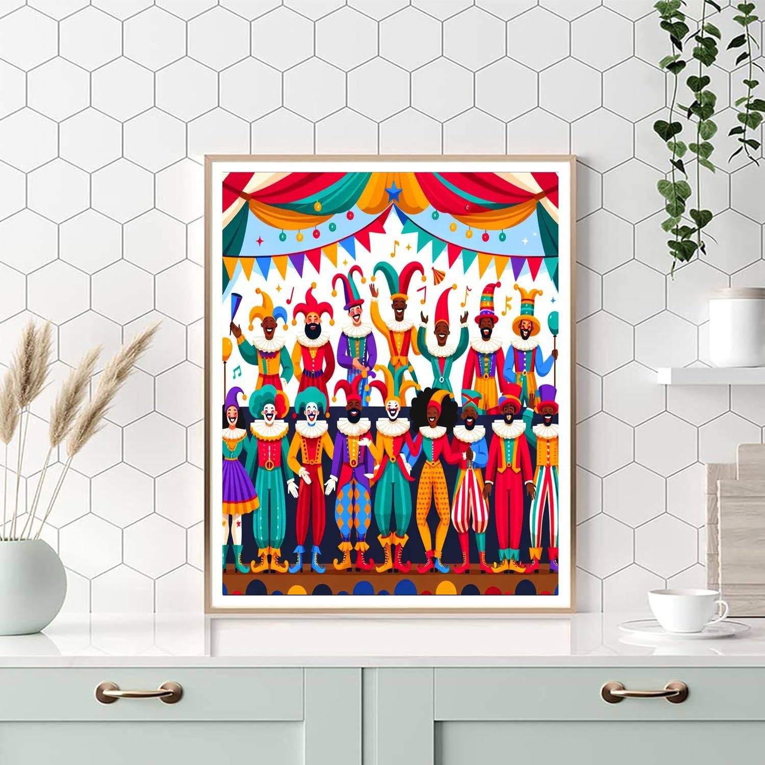 Joyful Jesters DIY Paint By Numbers