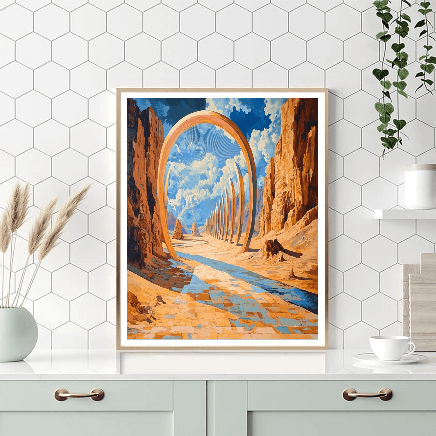 Salvador Dali Inspired Dali's Dreamy Desert  Painting By Numbers Kit