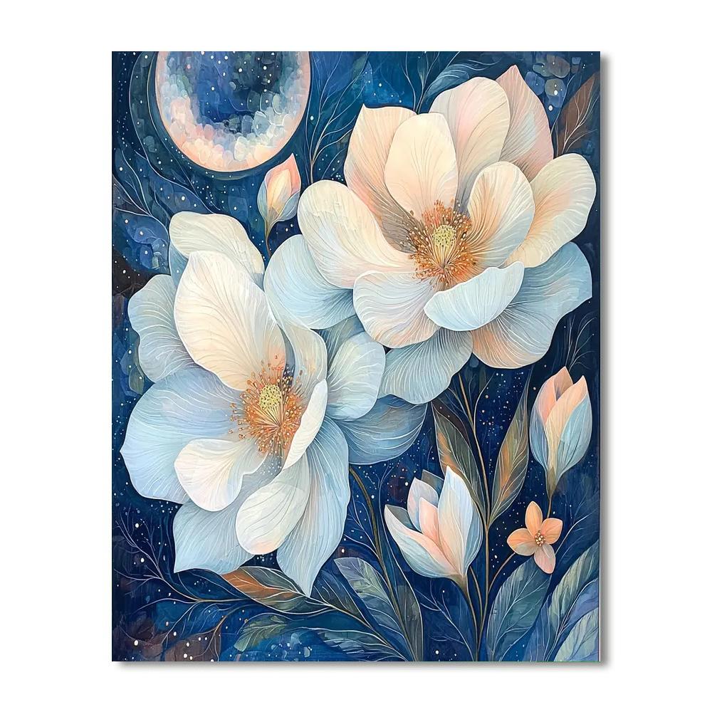 Alma Thomas Inspired Nocturne In Blossom  Number Painting
