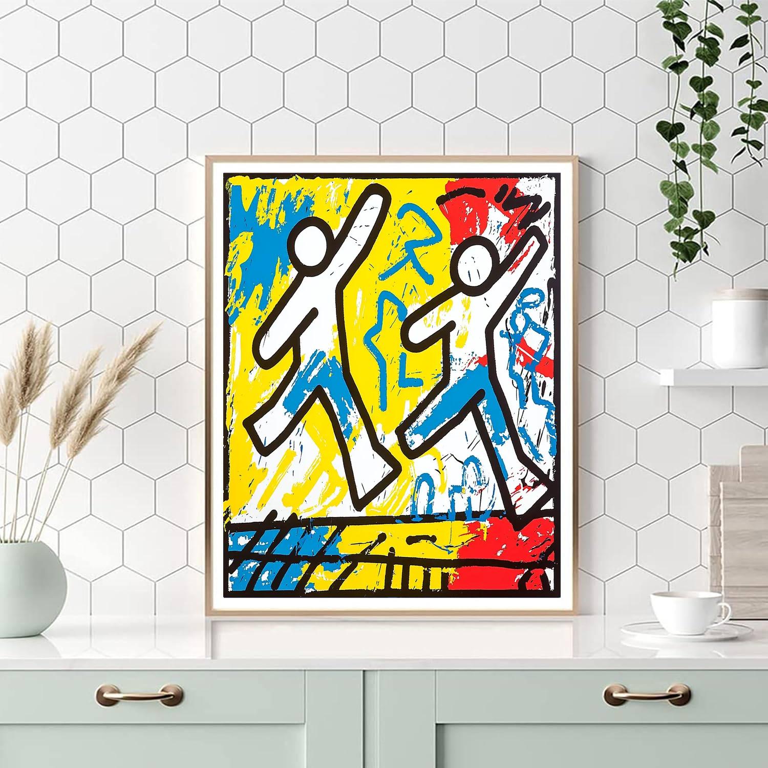 Keith Haring Inspired Funky Patterns Of Life  Number Painting