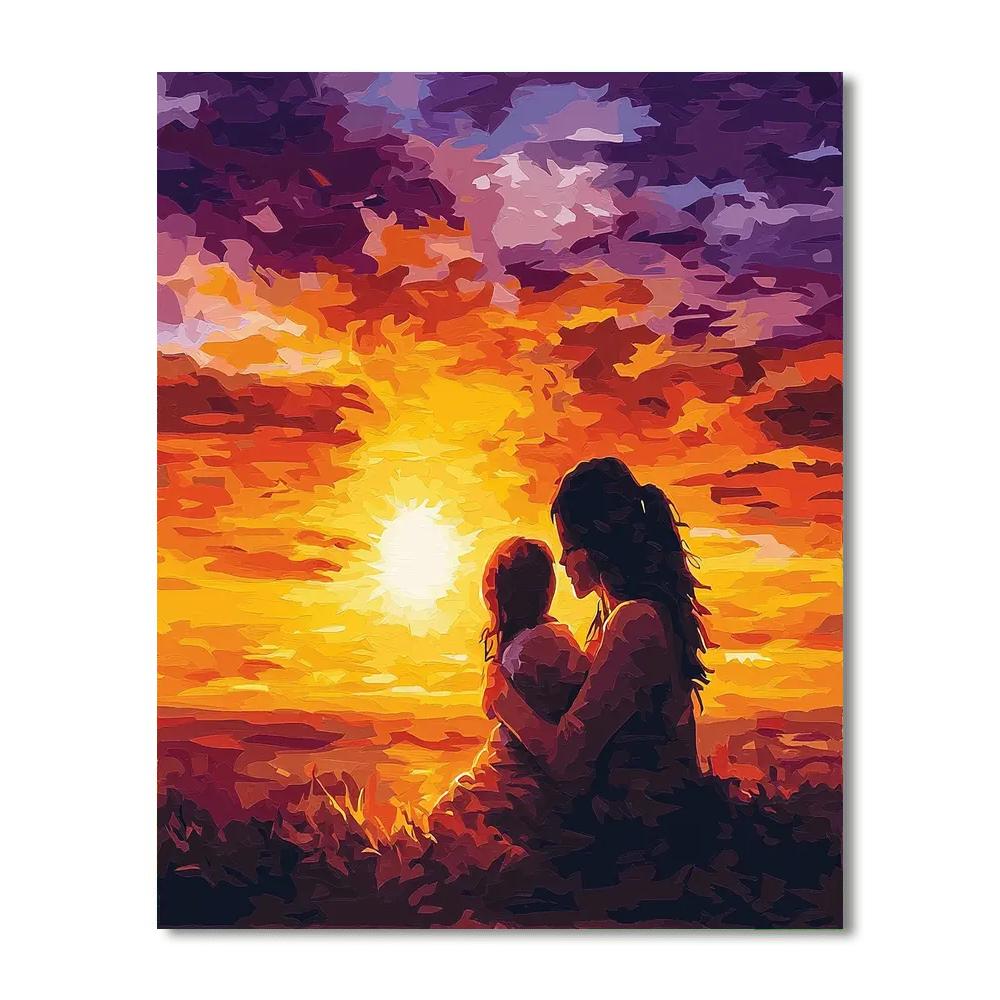 Sunset Snuggles Numbered Painting Kits