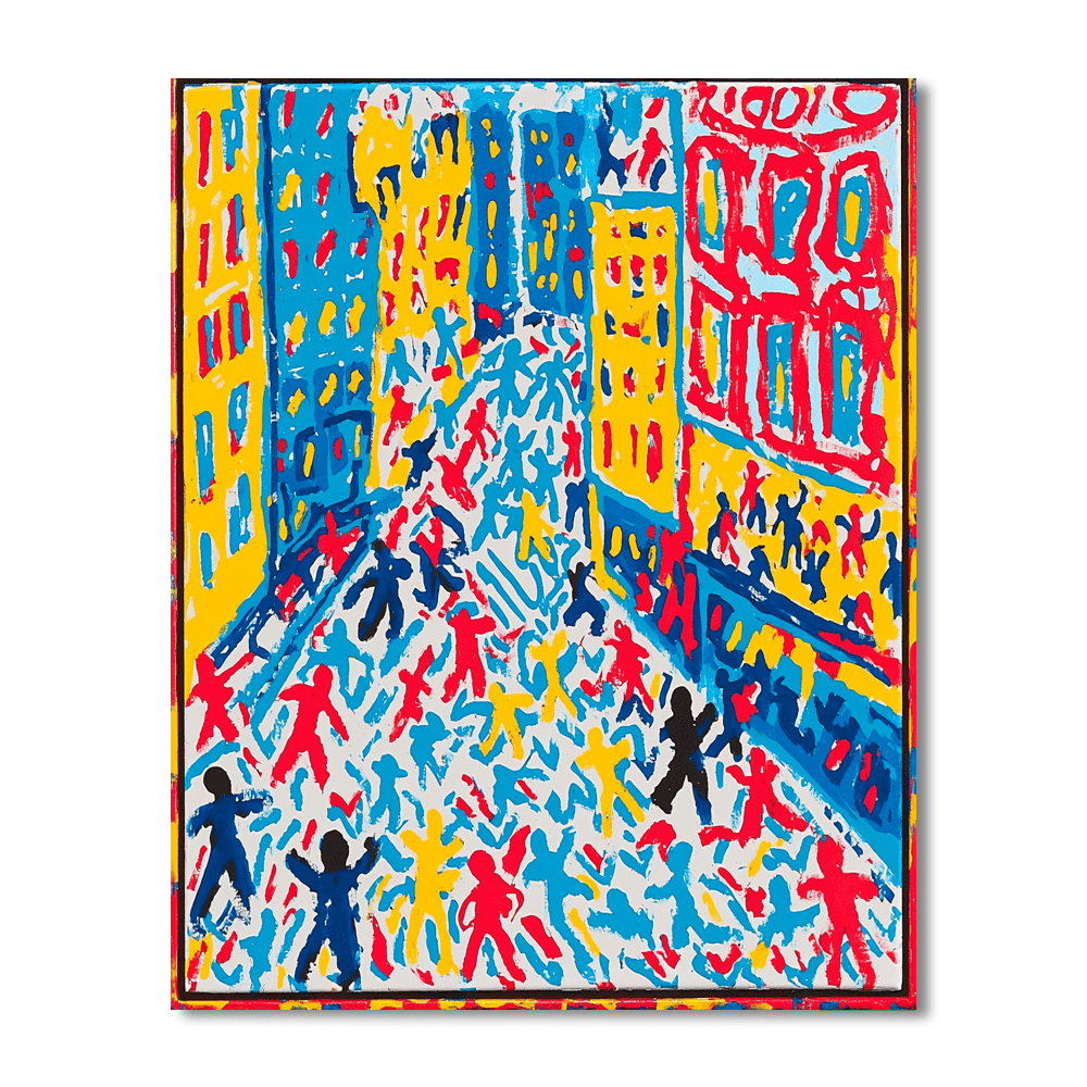 Haring Inspired Vibrant Metropolis  Numbered Painting Kits