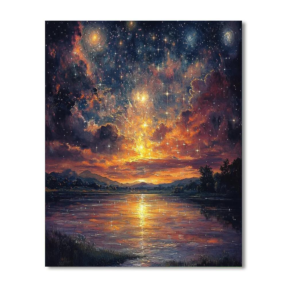 J.M.W. Turner Inspired Turner's Celestial Symphony  Numbered Painting Kits