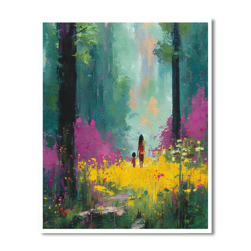 The Gift Of Nature With Mom Painting Number Kit