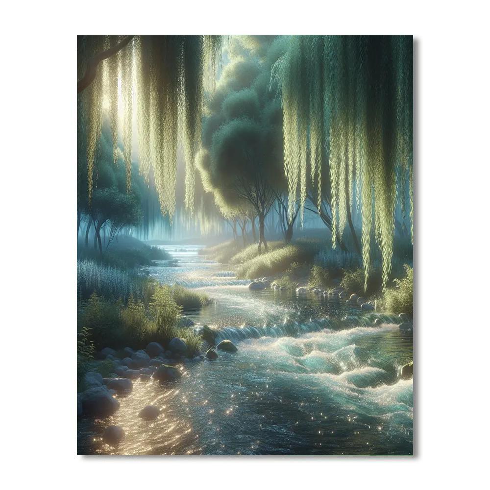 Enchanting Stream Sanctuary Paint By Numbers