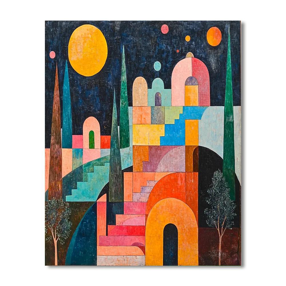 Paul Klee Inspired Fantasies In Color  Numbered Painting Kits