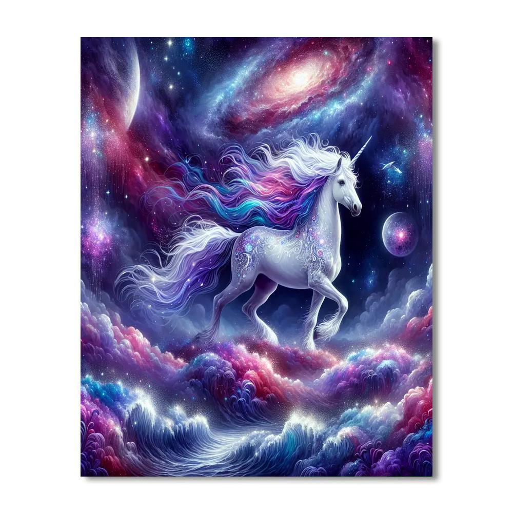 Cosmic Unicorn Dreams Paint By Numbers Art
