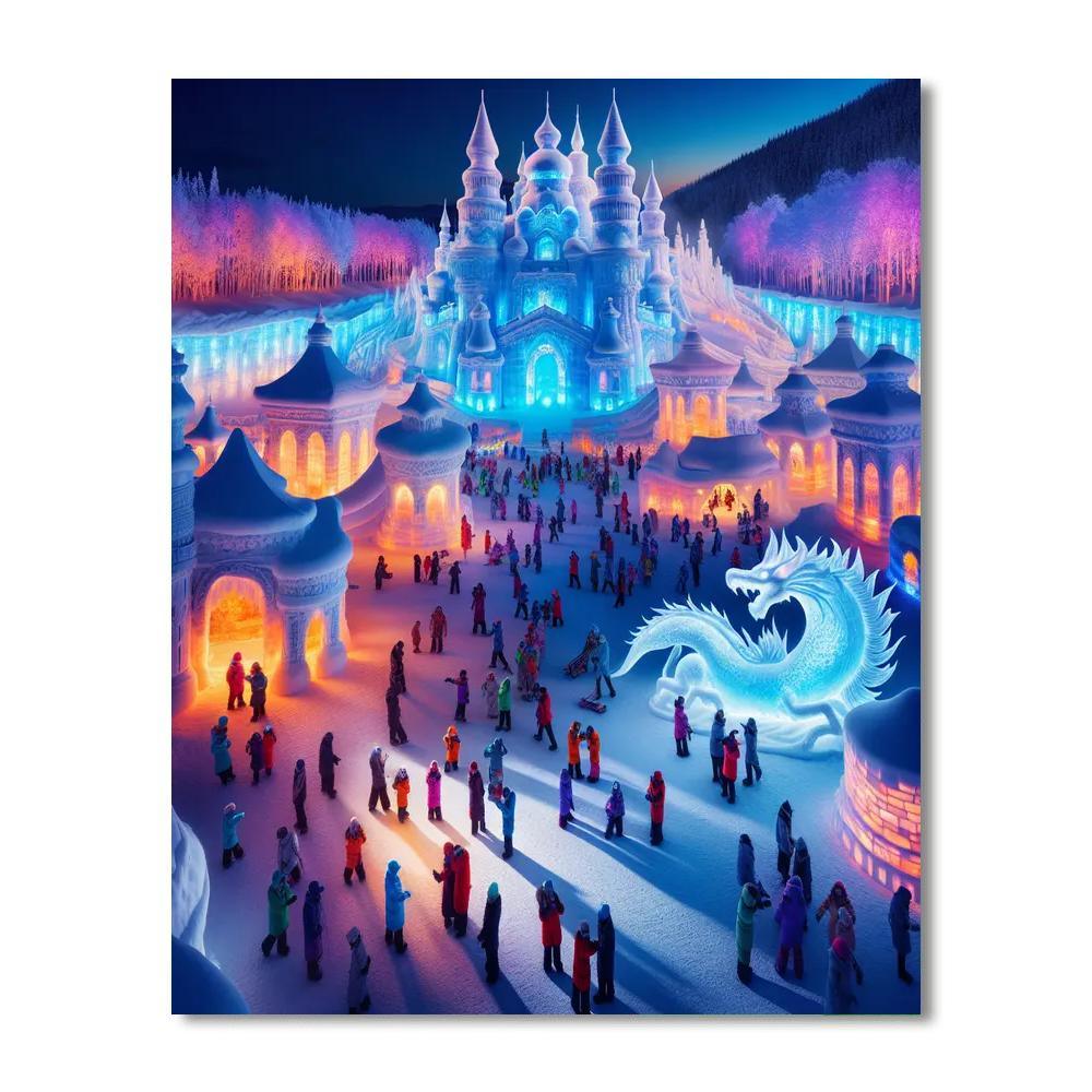 Snow Festival - Sapporo, Japan DIY Paint By Numbers