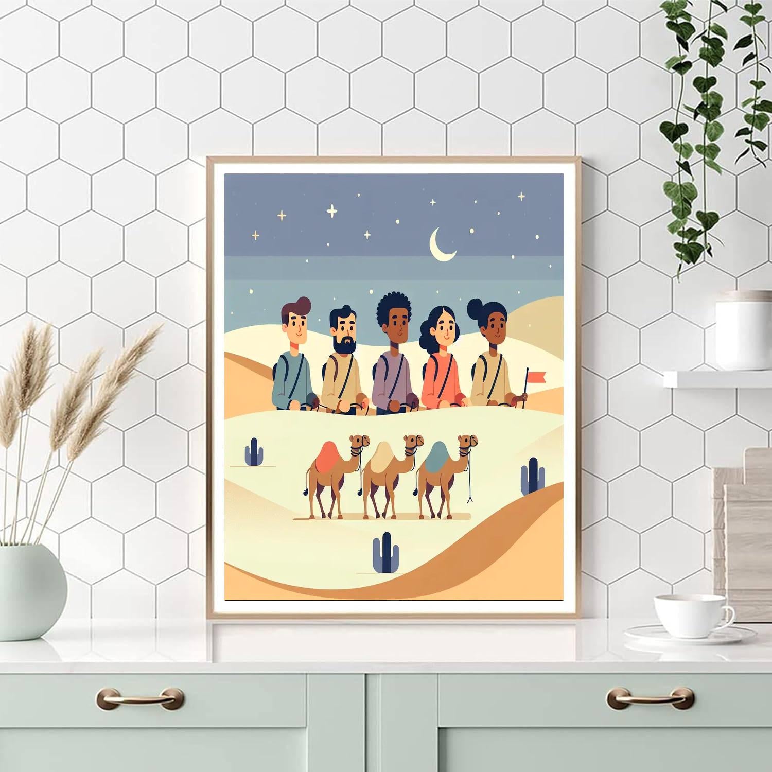 Dreamy Desert Safari Painting By Numbers Kit