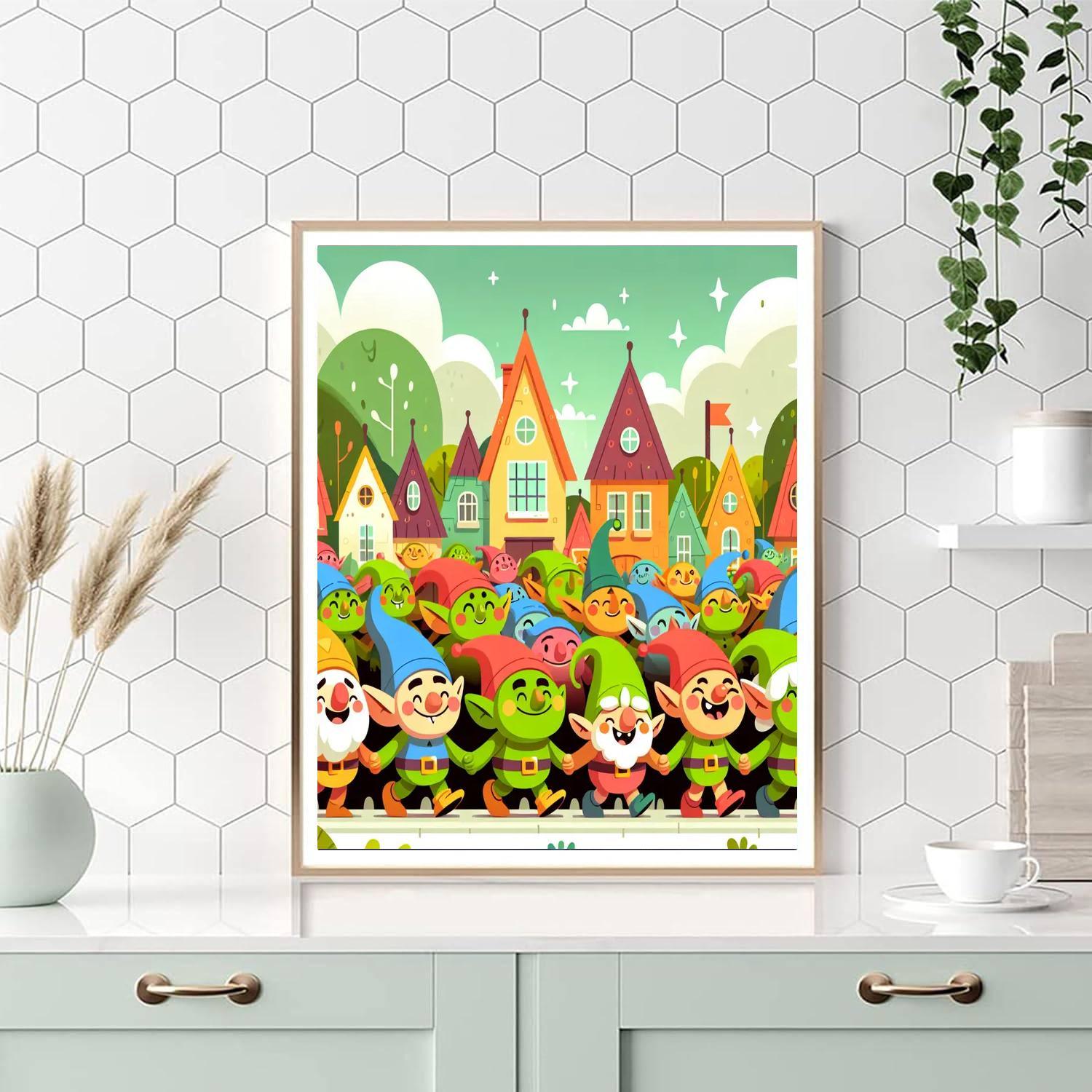 Giggly Goblin Parade Paint By Number
