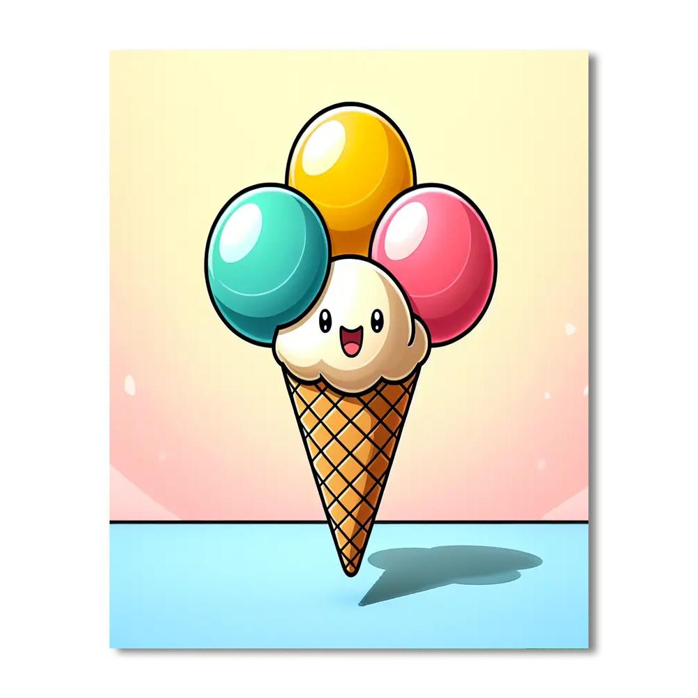 Cheerful Ice Cream Paint By Color