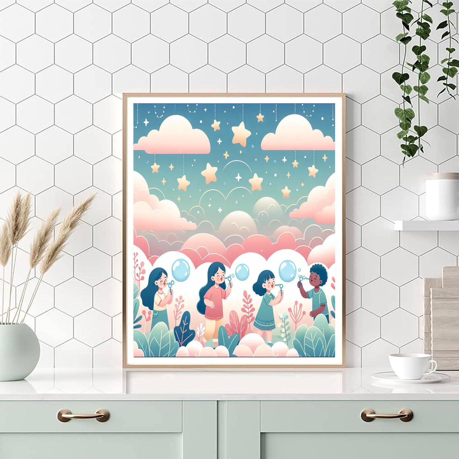 Bubbles And Dreams Painting Number Kit