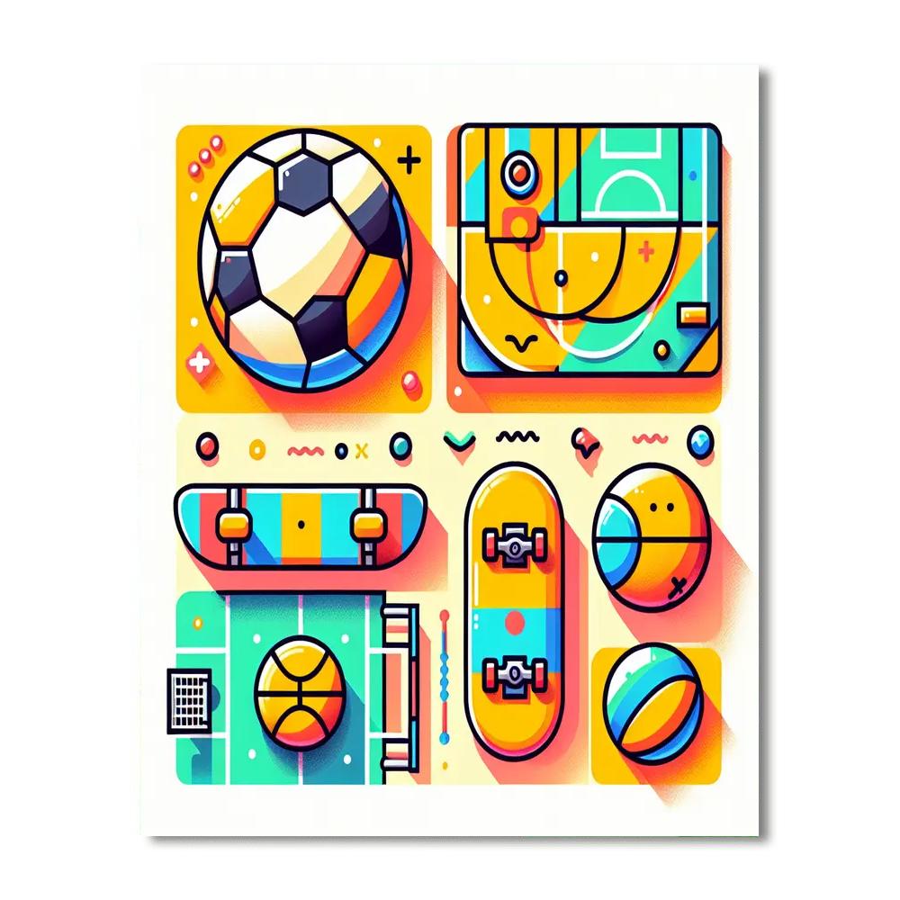 Sports Star Celebration Paint By Numbers Art