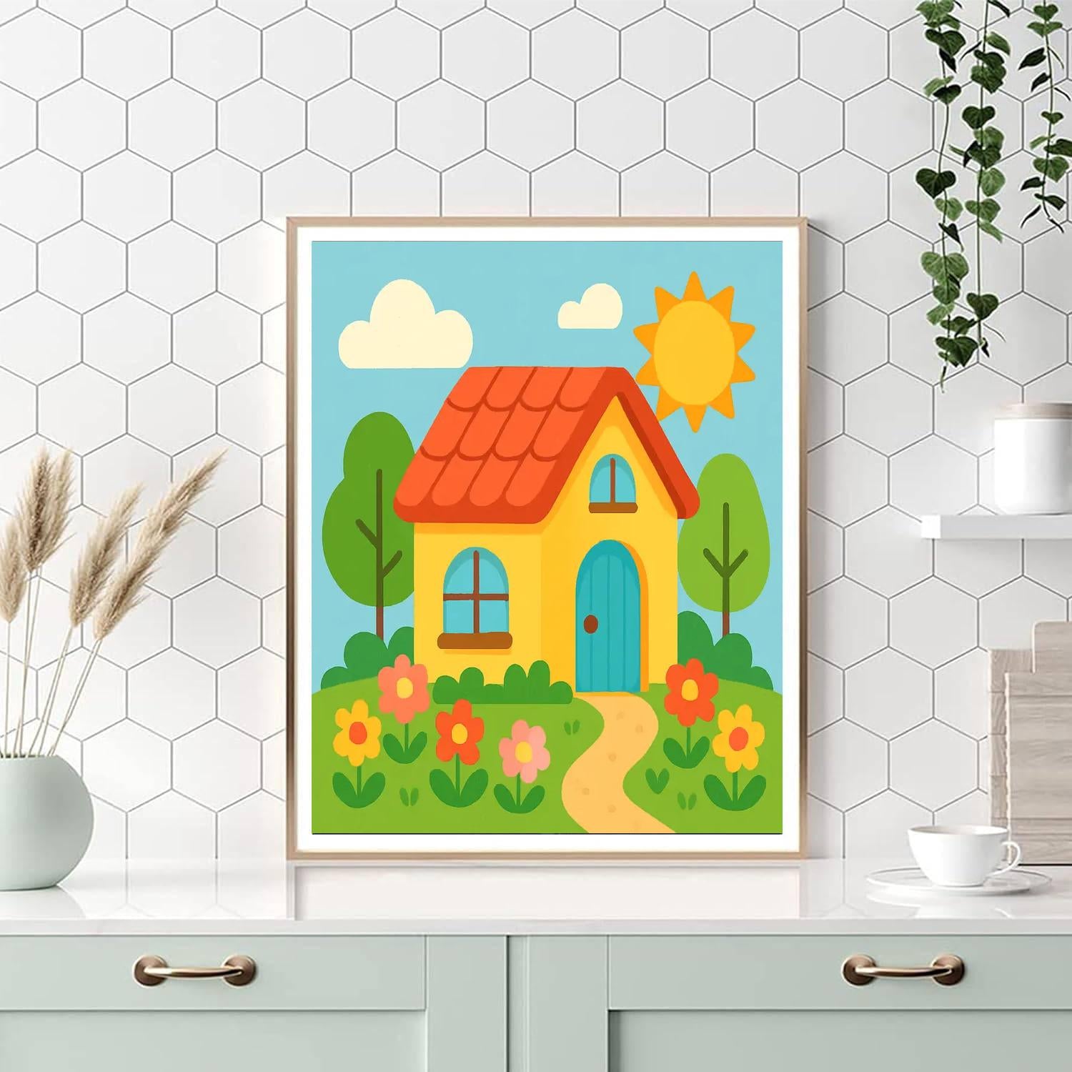 Cozy Little House Painting By Numbers Kit