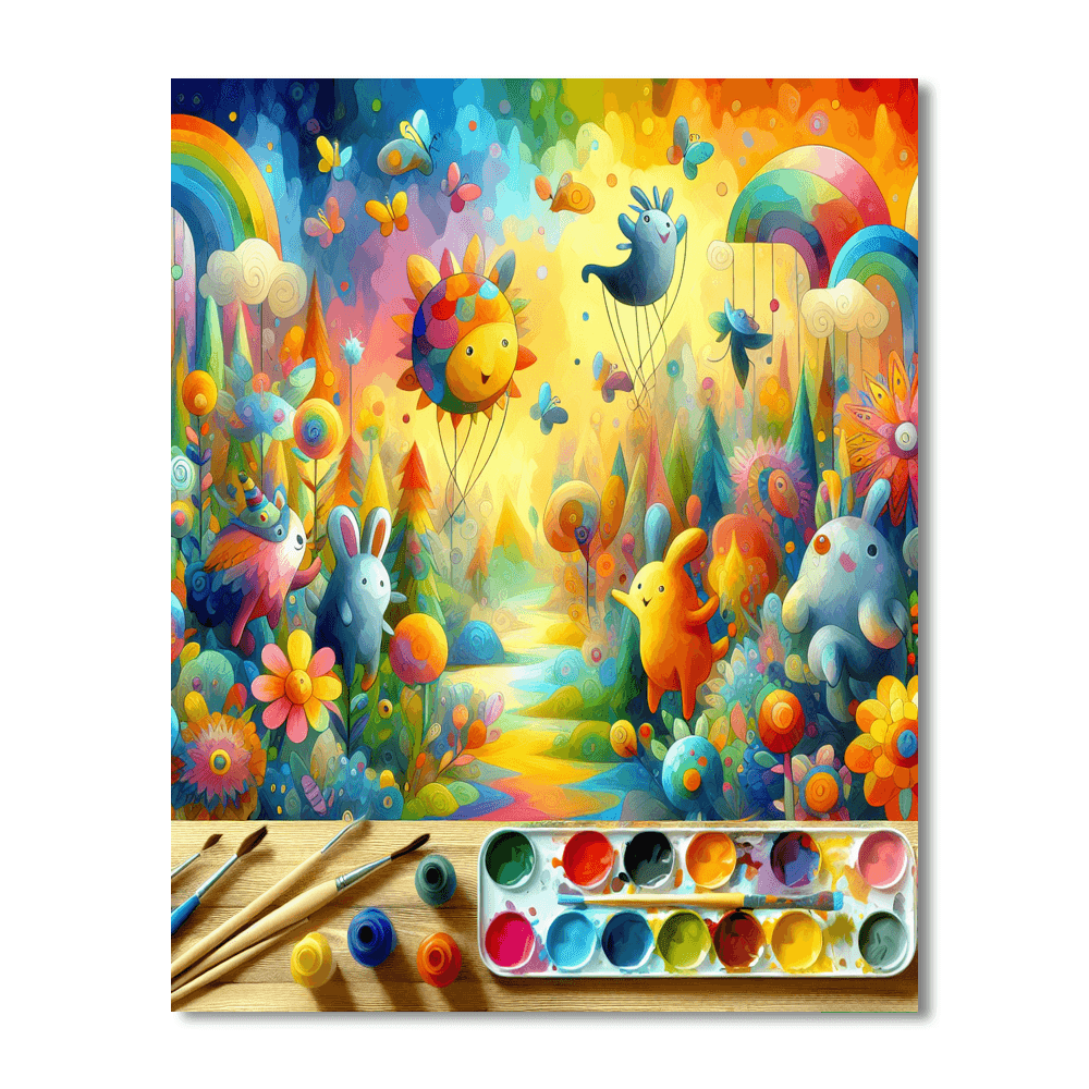 Whimsical Creatures Paint By Numbers