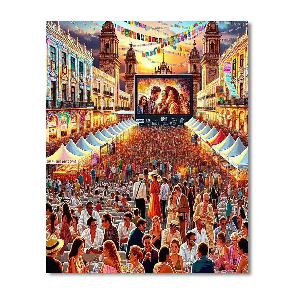 Festival Internacional De Cine De Guadalajara - Mexico Number Painting