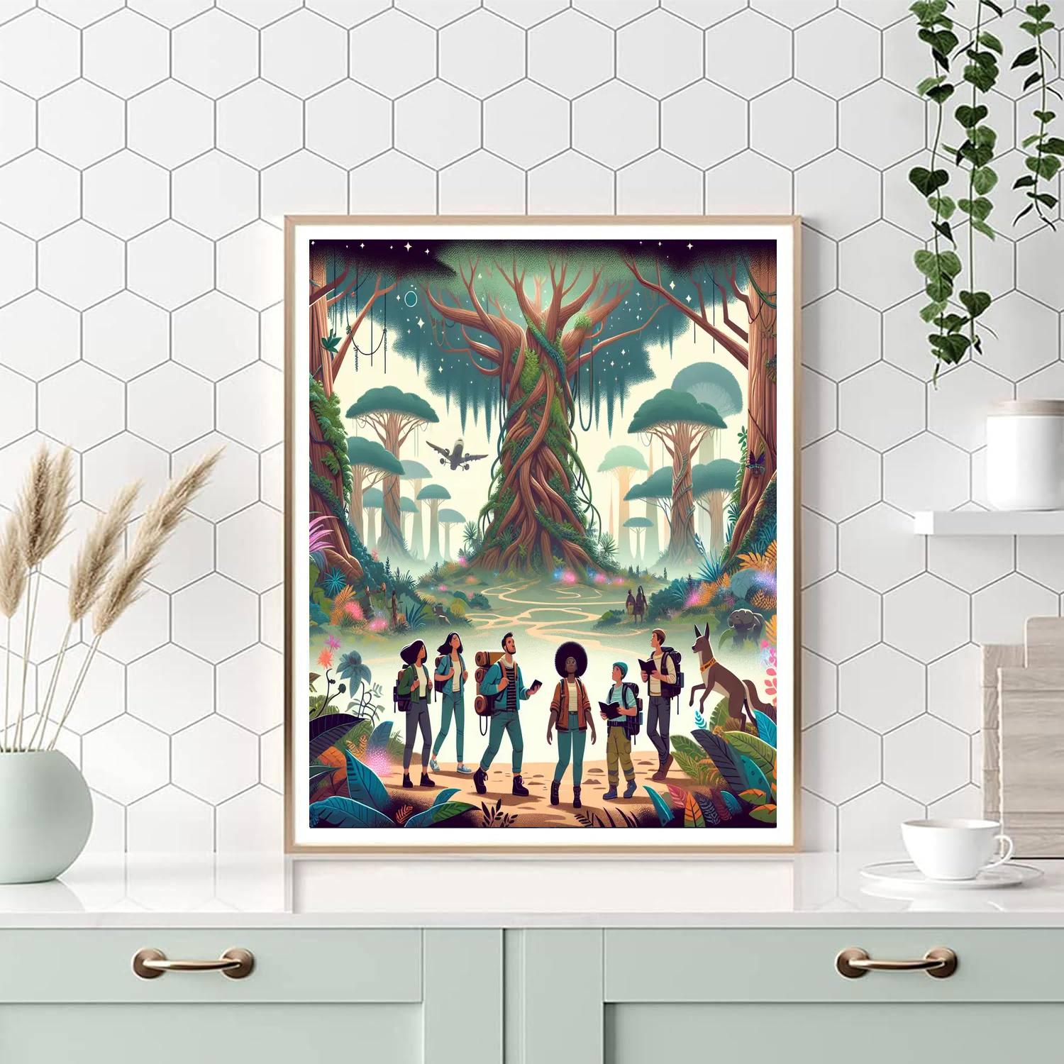 Giant Forest Adventure DIY Paint By Numbers