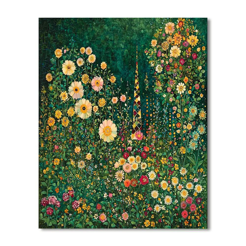 Gustav Klimt Inspired Garden Of Secrets  Paint By Numbers Kits