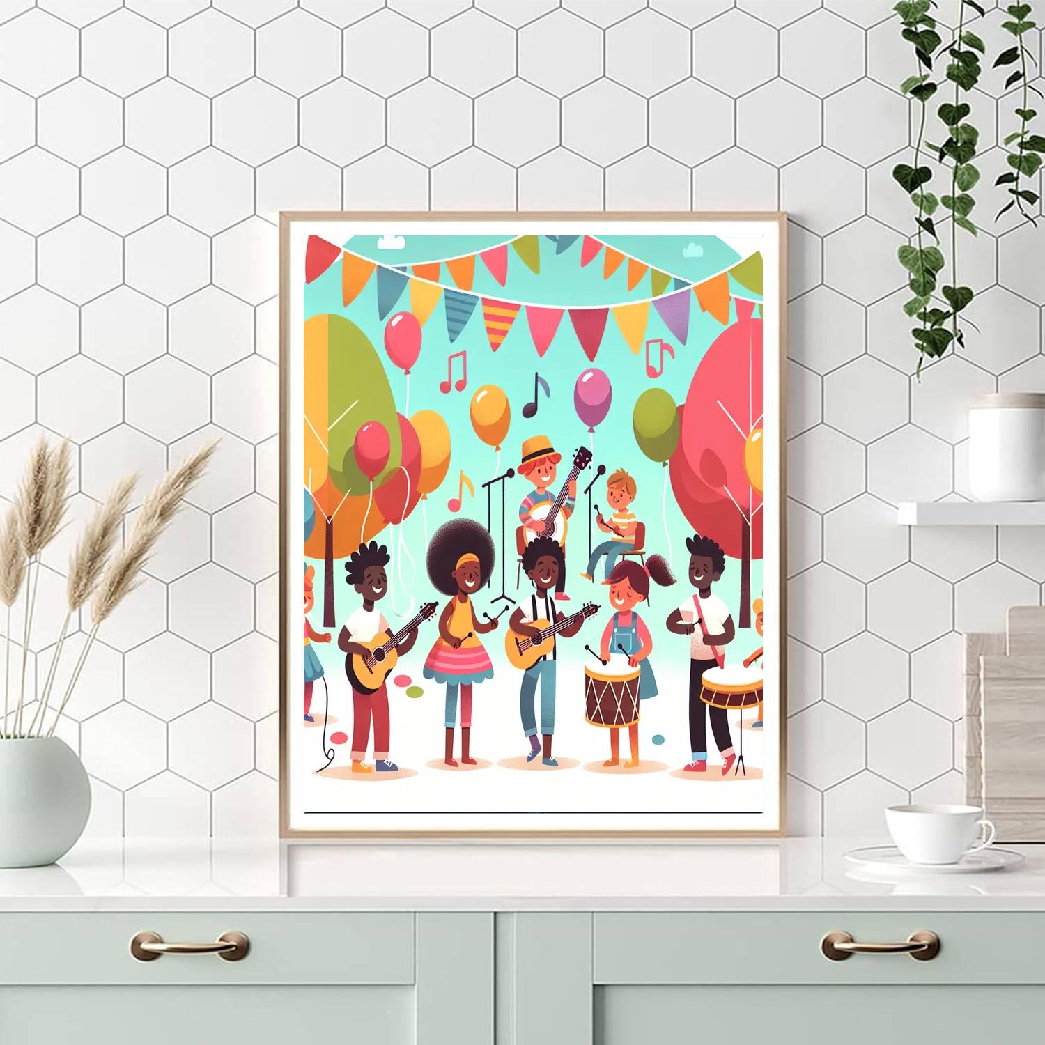 Music Festival DIY Paint By Numbers