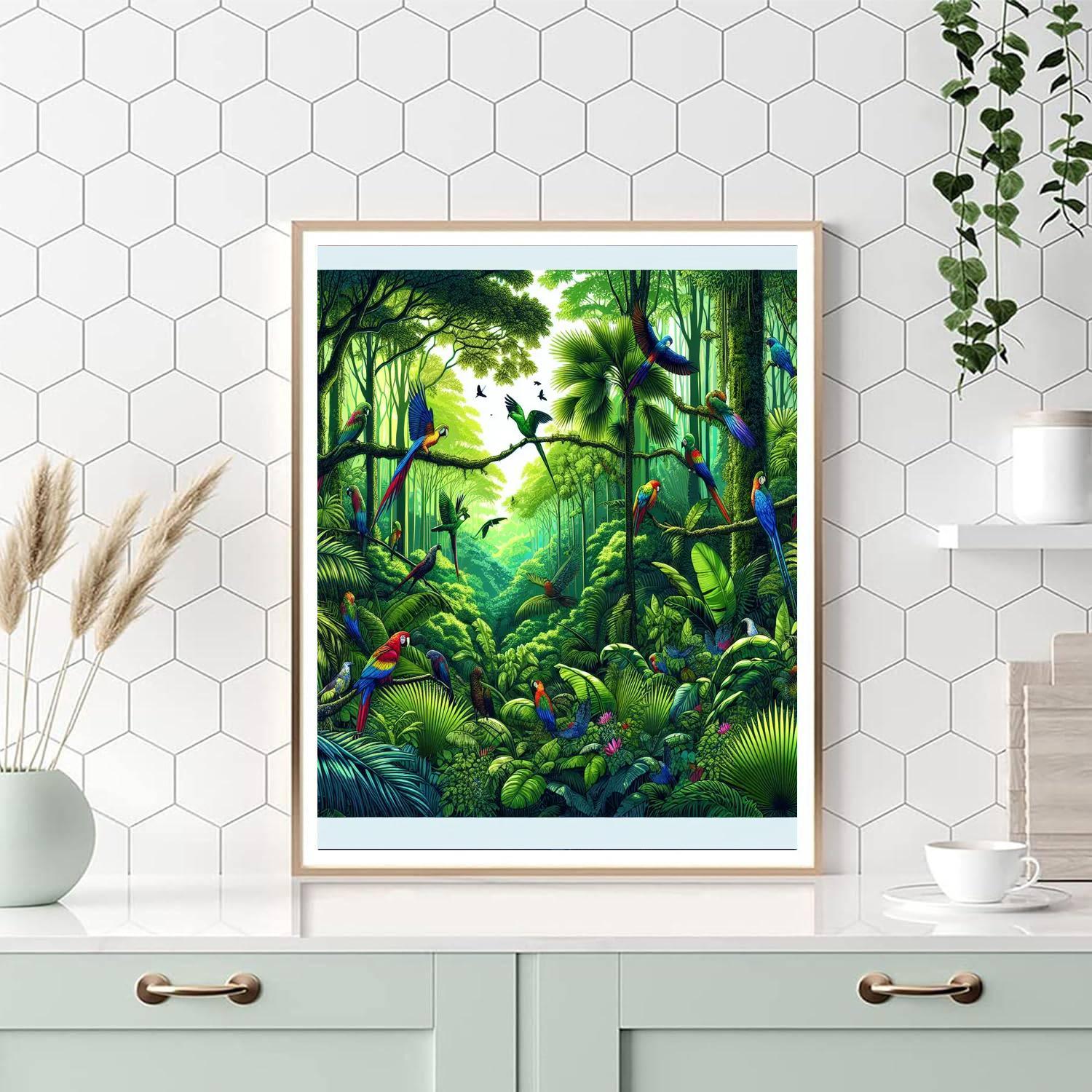 Tropical Rainforest Vividness DIY Paint By Numbers