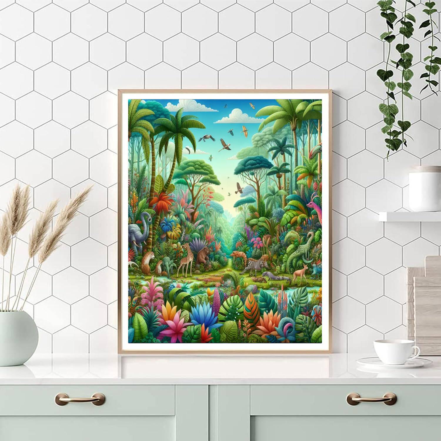 Whimsical Rainforest Fantasy Paint By Numbers Kits