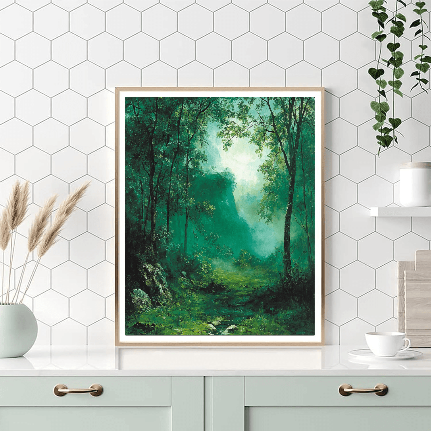 Sir John Everett Millais Inspired Emerald Dreams  Paint By Numbers Kits