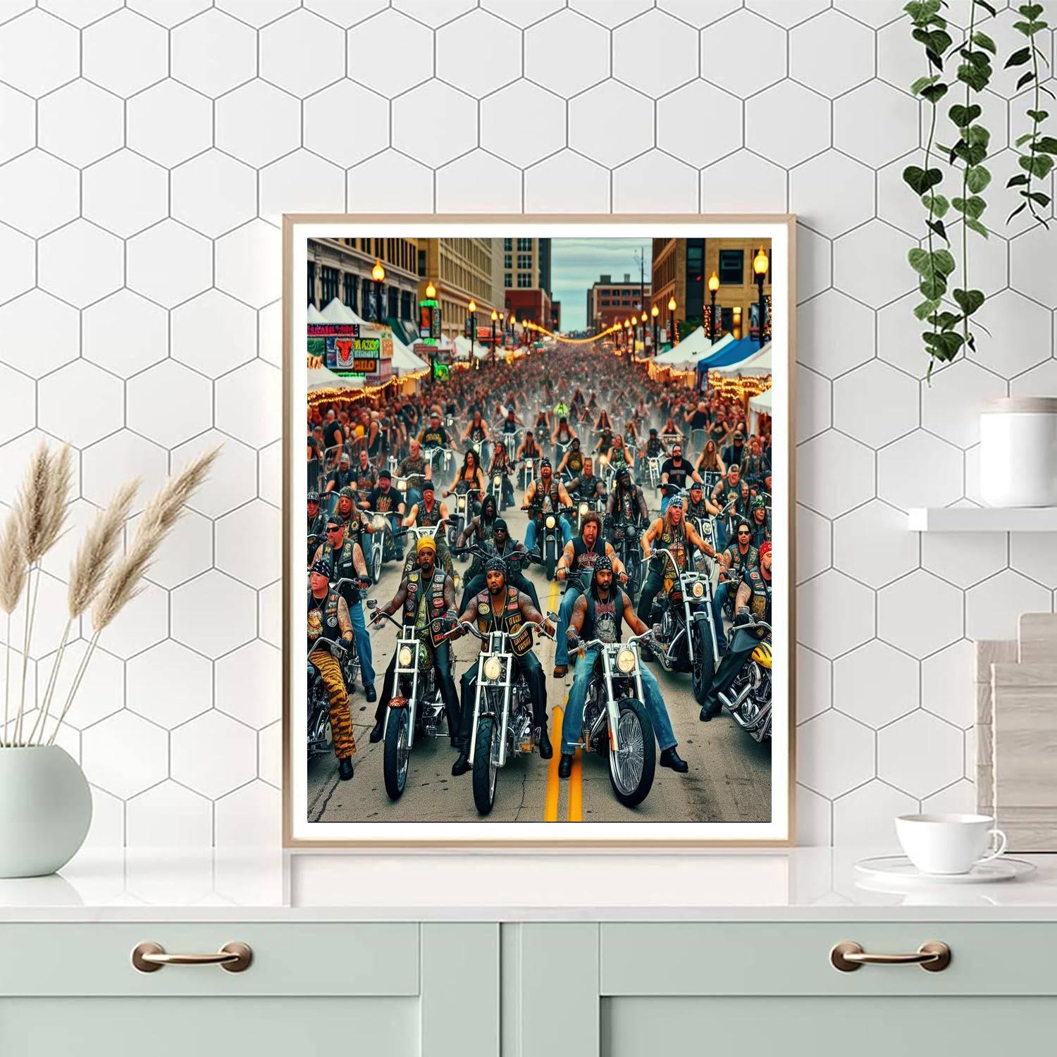 Harley-davidson 115th Anniversary DIY Paint By Numbers