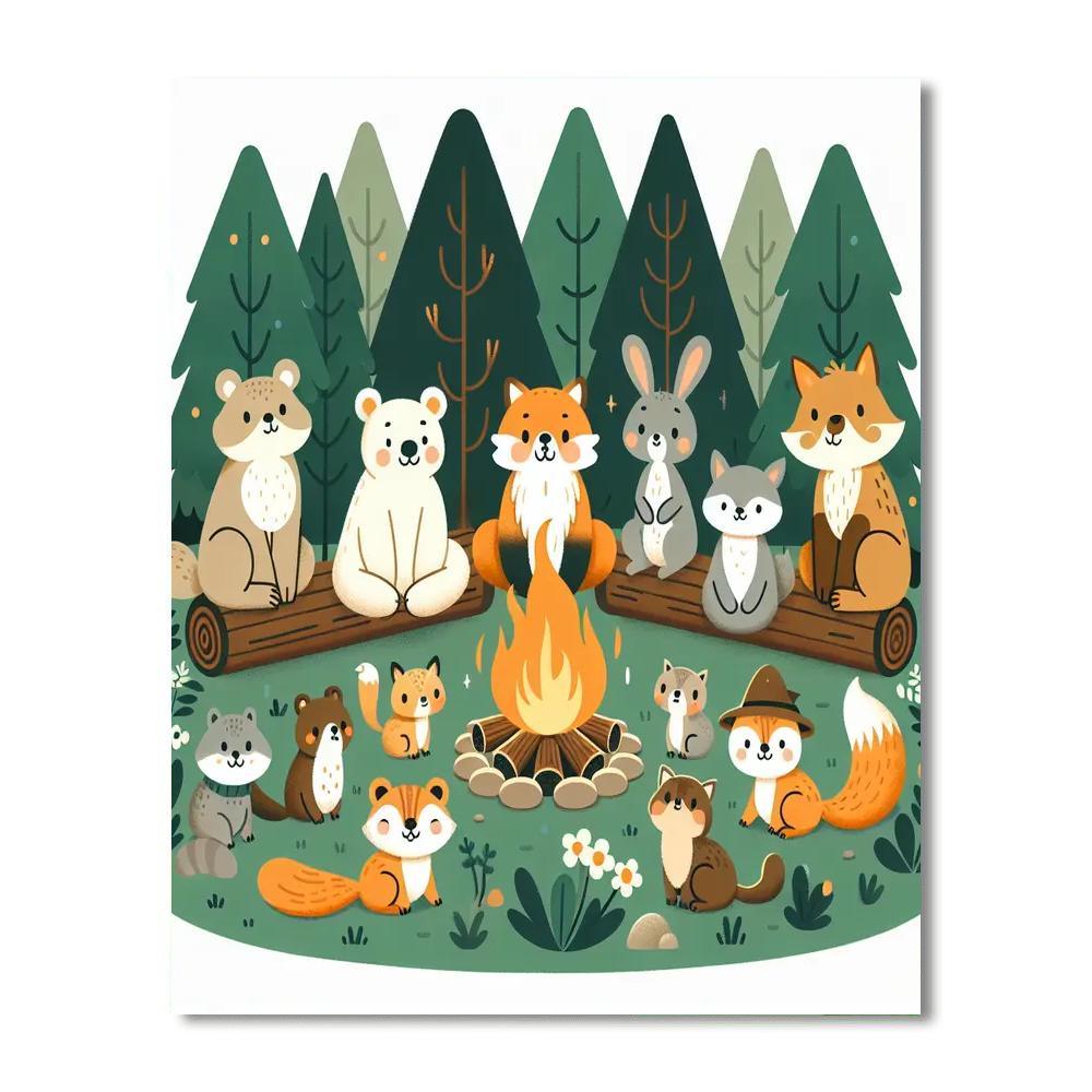 Cuddlebug Critter Camp Paint By Color