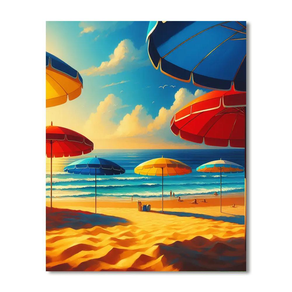 Seaside Holiday Retreat Painting Number Kit