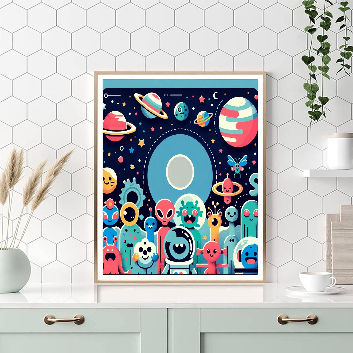 Cosmic Creatures Quest Painting By Numbers Kit